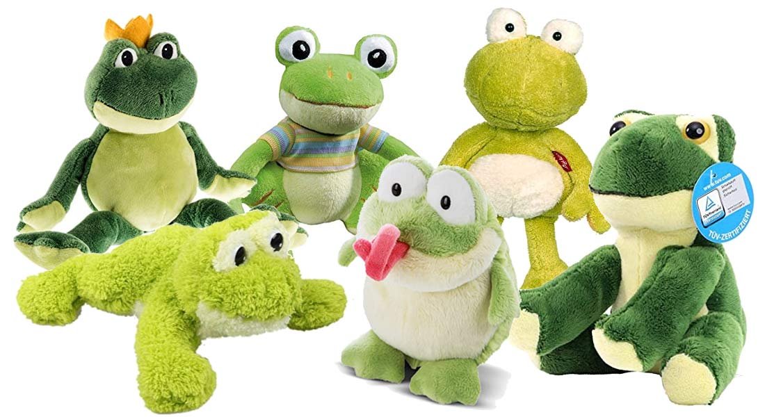 Frog Plush: Anatomically Bright Tree Frogs and Cuddly Cot Frogs — Scored